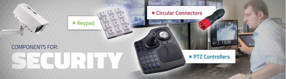 Joysticks and controllers for security industry