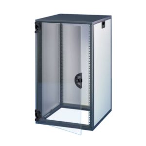 Novastar Cabinet With Glazed Door and Rear Panel- Heavy-Duty- RAL 7021/7035- 1745H 553W 600D