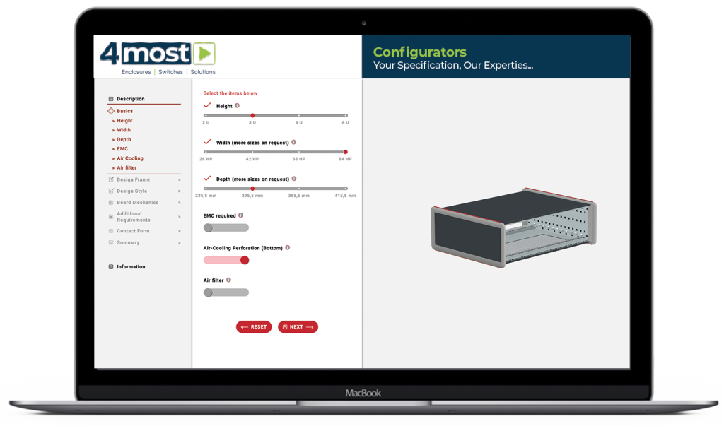 4most Ratiopac Pro Configurator - 4most