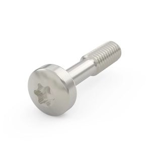Collar Screw, Torx M2.5 x 12.3 mm, Steel Nickel Plated; 100 pieces