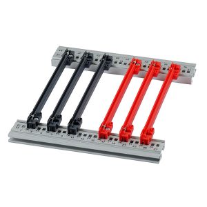 Guide Rail Accessory Type, PC, 160 mm, 2 mm Groove Width, Red