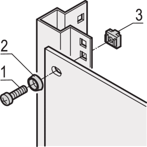 19" Assembly Kit, T30 Screw With Captive Nomel Washer, M6x16; Washer, GND/Earthing Cage Nut, M6; 10 Pieces